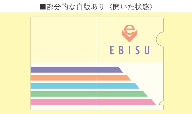 部分的な白版あり(開いた状態)