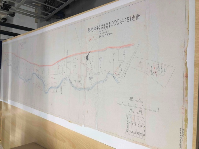 第一農場行政区様よりご依頼の古地図の画像データを制作しました